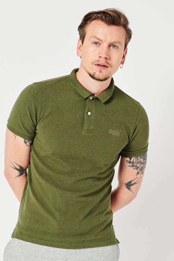 – Superdry from Thrift Olive 6RH Olive CLASSIC Thrift Shop size Marl Marl CLASSIC 6RH Poloshirt Poloshirt