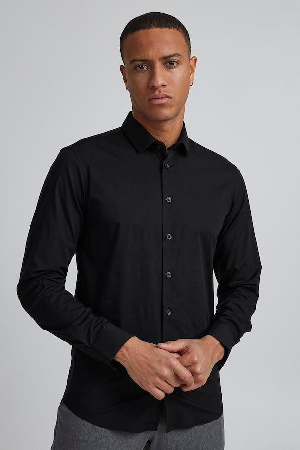 Langærmet skjorte Black – Køb Black Langærmet skjorte str. XXS-3XL her