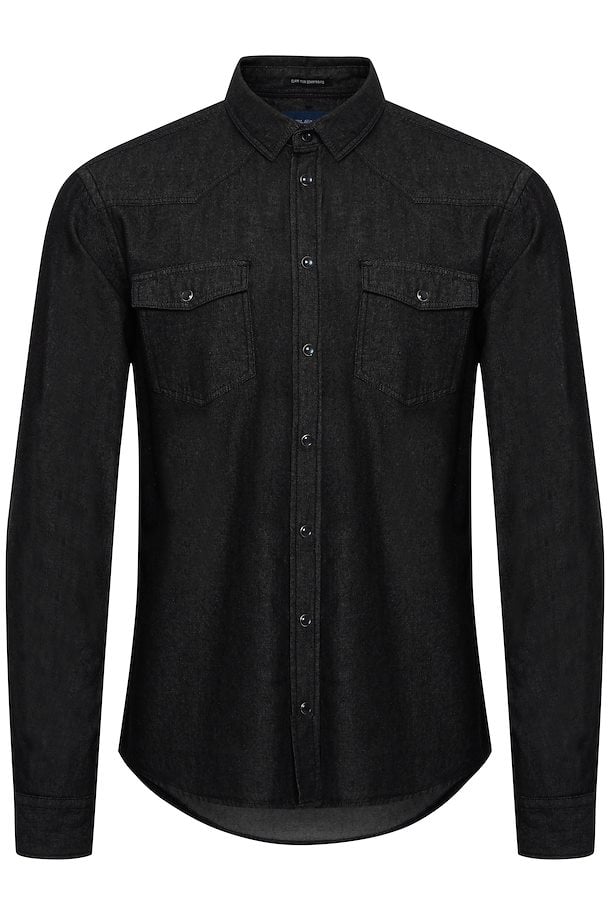 Blend He Long sleeved shirt Denim black – Shop Denim black Long sleeved ...