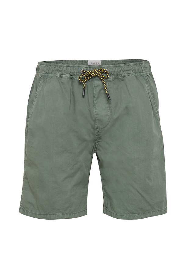 green fleece shorts