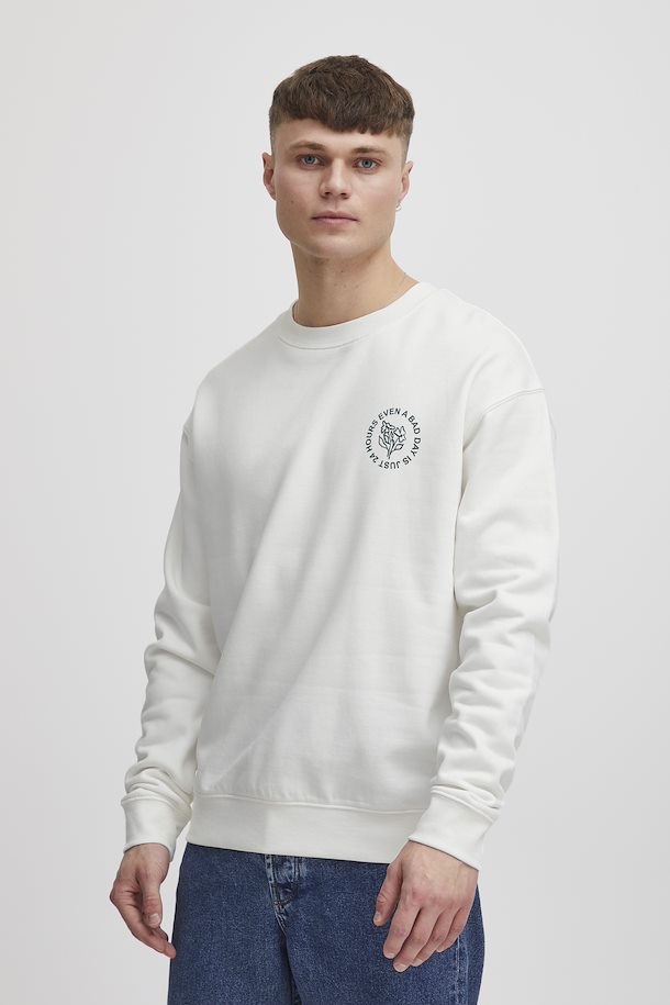 Solid Sweatshirt Off White – Køb Off Sweatshirt fra str. S-XXL
